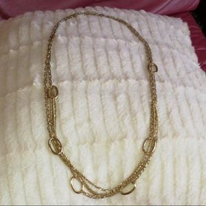 Golden Ringed Rope Necklace